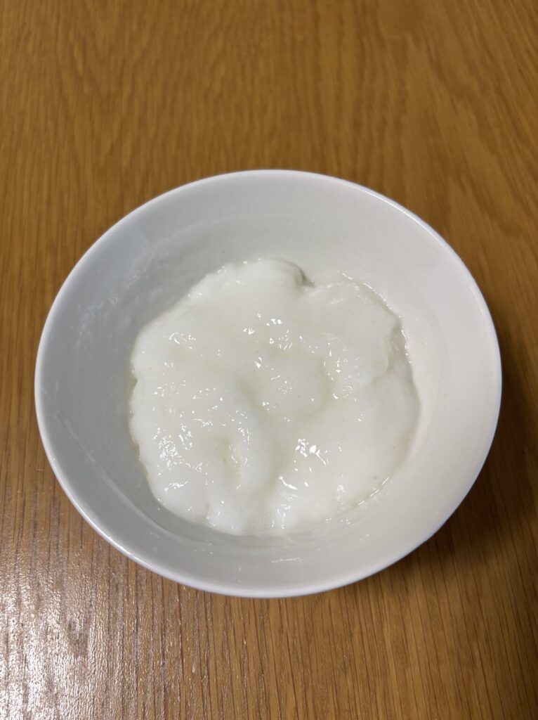 ぷるんとしたお粥ゼリーの完成写真
