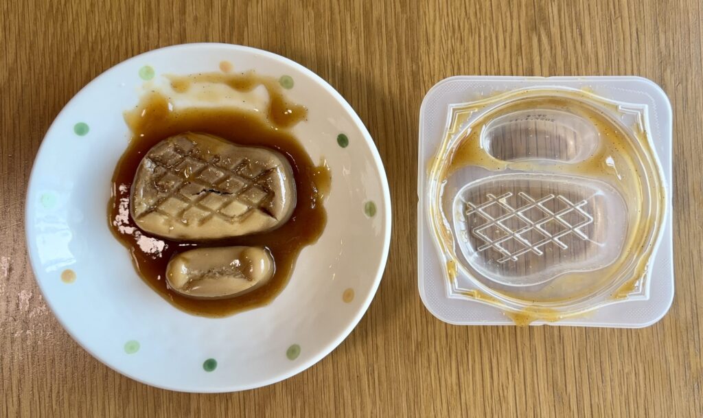 エバースマイル ビーフステーキをうまく取り出せた状態の写真