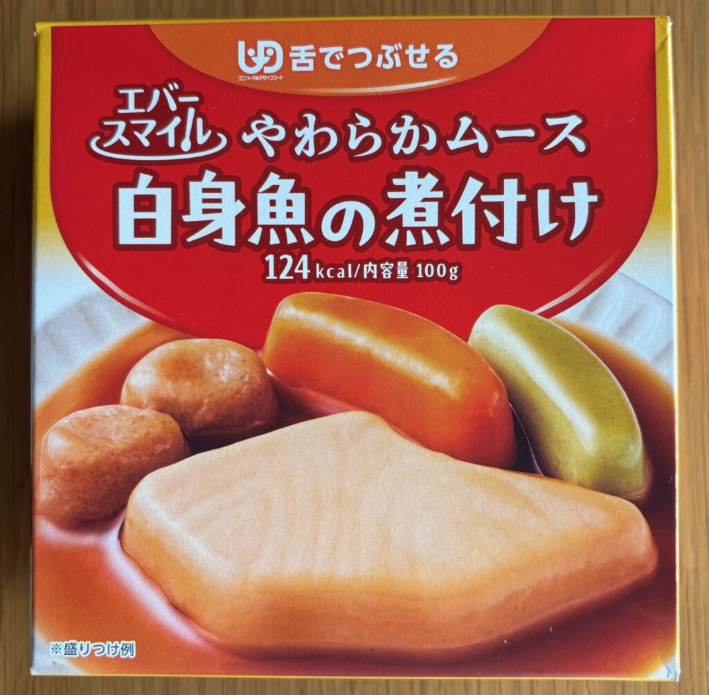エバースマイル やわらかムース 白身魚の煮つけのパッケージ正面